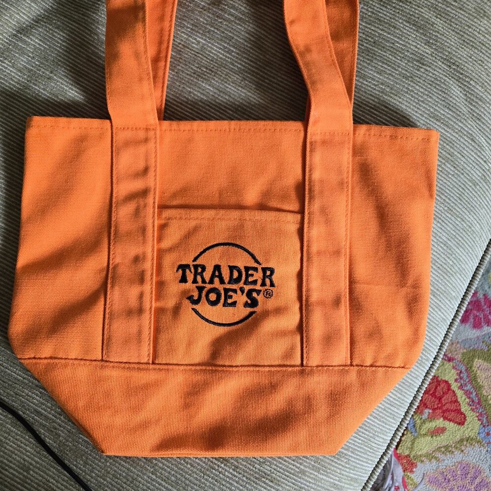 Mini Trader Joe's Orange Tote - New without Tags
